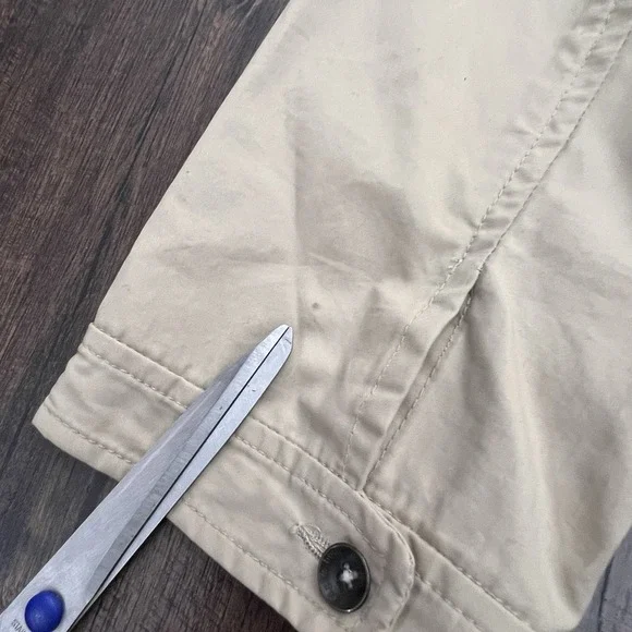 Rag‎ & Bone Trench Dress Womens 10 Khaki Tan Pilot Military Minimalist Full Zip - Picture 9 of 14